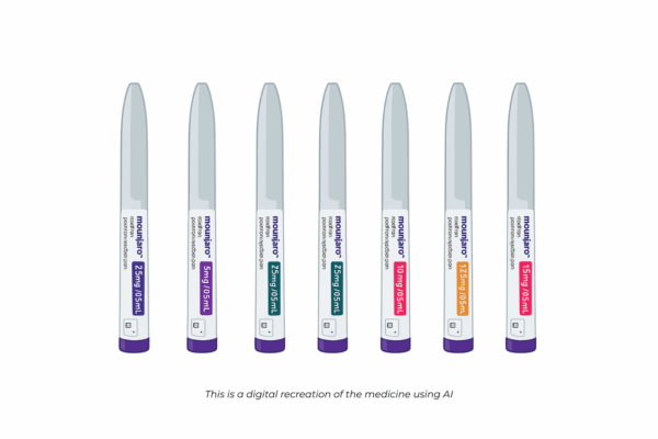 Box of Mounjaro (tirzepatide) injection pens for diabetes and weight management